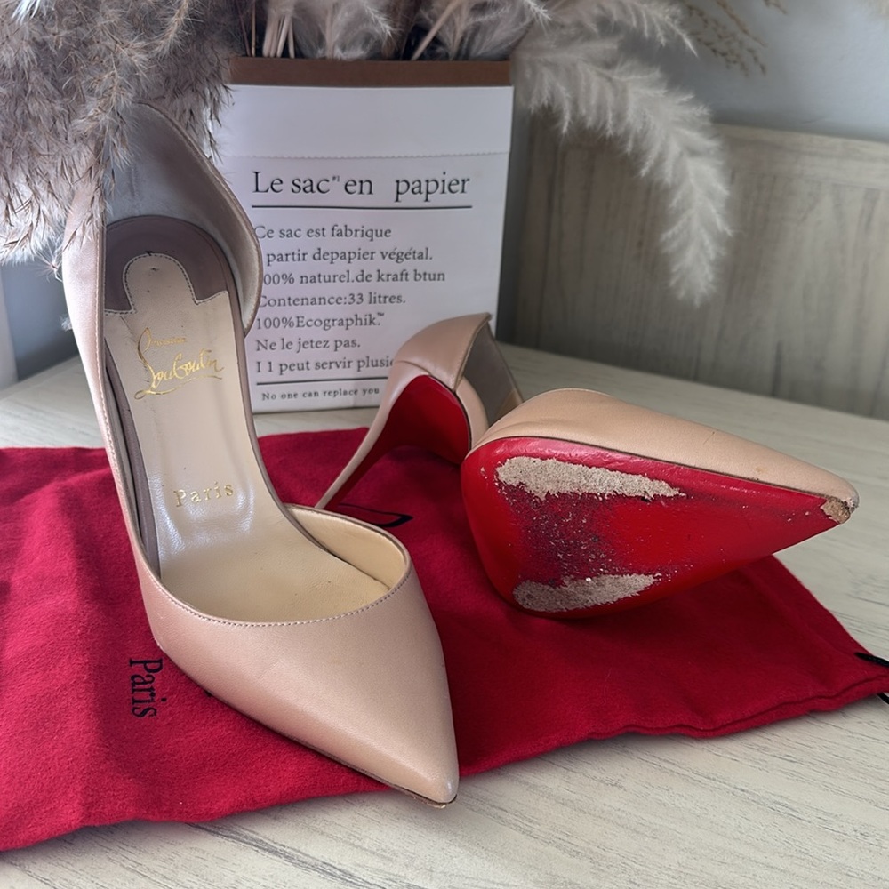 Iriza 100 Nappa Nude Christian Louboutin Paris size 39 - Picture 5 of 7